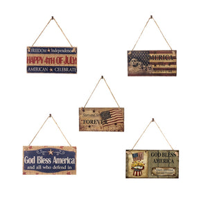 USA Wooden Plaque Sign